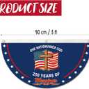 2 x 2-Pack 250 Years Anniversary Flag - 1.5X3 Ft | with 3 Brass Grommets - for Garden Yard Balcony Patriotic Decorations