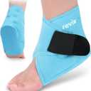 REVIX Ankle Ice Pack Wrap  Reusable Gel Cold Compression for Foot Discomfort, Ice Wrap for Feet Swelling and Recovery, Plantar Fasciitis, Achilles Tendonitis, and Sprained Ankles