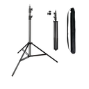 Heavy Duty Light Stand 9.5 Feet/2.8 Meters Adjustable Spring Cushioned Metal Photography Tripod Stand for Photo Studio Speedlight, Ring Light, Photographic Equipments Thickening Flash Stand