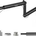 Microphone Arm,Aokeo AK-55 Desk Low Profile Adjustable Mic Boom Arm Stand,Suitable For Blue Yeti,Snowball iCE, HyperX QuadCast,SoloCast,Elgato Wave,Etc (Black)