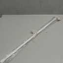 Kenney KN633 Rogers Twist & Fit No Tools Easy to Install Tension Curtain Rod, 28-48" Adjustable Length, White Finish, 5/8" Diameter Steel Tube