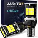 AUXITO 912 921 LED Bulb for Backup Light Reverse Lights High Power 2835 15-SMD Chipsets Error Free T15 906 922 W16W Bulbs, 6000K White, Exterior Light Bulbs (Upgraded, Pack of 2)