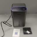 Dehumidifiers for Home (85 OZ Water Tank, 800 sq.ft) Quiet Small Dehumidifier for Basement Bedroom Bathroom with Drain Hose, 3 Gear Timer, Sleep Mode, Auto Shut Off, 7 Color Ambient Light