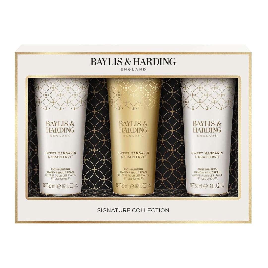 3 x Baylis & Harding Gift Set for Women - Hand & Skincare - Sweet Mandarin & Grapefruit Indulgent - 3-Pack