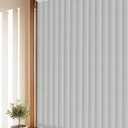 Room Darkening Vertical Blinds Replacement Slats, Easy-Cut UV Blocking & Anti-Wrinkle Polyester Fabric Vertical Blinds for Sliding Glass Doors & Windows, 82.5" x 3.5", 20 Pack, Grey