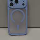 CANSHN Magnetic Compatible with iPhone 17 Pro Case, Upgraded [Full Camera Protection] [Compatible with Magsafe] [Translucent Matte] Shockproof Protective Phone Cover 6.3 Inch - Light Blue