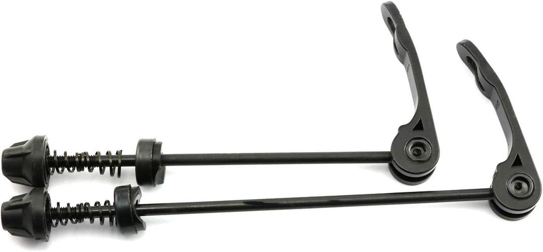 RuiLing 1 Pair Bike Wheel Hub Front and Rear Skewers Clip MTB Mountain Bicycle Accessories Cycling Tools Quick Release Bolt Lever Axle Set Black