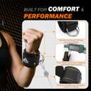 Wrist Cuffs with Dual D-Rings Secure & Comfortable Support for Cable Machine Workouts, Lateral Raises, Arm Strength Training, and Triceps Exercises
