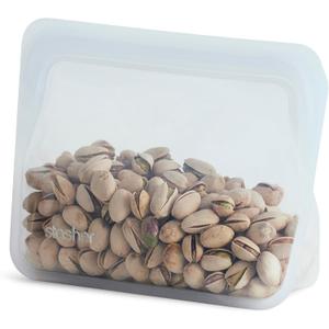 Stasher Premium Silicone Reusable Food Storage Stand-Up Mini Bag, Clear, Microwave, Sous Vide, Dishwasher, Oven and Freezer Safe, BPA Free, Leak-free, Eco-friendly, 28 Oz