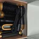 6 in 1 Hair Dryer Brush Set, Blow Dryer Brush Upgrade Detachable Air Styler Wrap Air Curler, Curly Twist Hot Curling Iron, Negative Ion Blow Dryer Hot Styler, Travel Hair Styling Tool