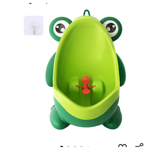 Frog Pee Training,Cute Potty Training Urinal for Boys with Funny Aiming Target,Green Urinals for Toddler Boy