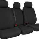 SAPUBK Custom-Fit Front Seat Covers Replace for 2011-2014 Ford F150-F550 40/20/40 Split Seat with Opening Center Console, Premium Neoprene with Composite Soft Foam Lining Breathable Seat Cover (Black)