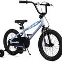 BMX Style 12 14 16 Inch Kids Bike Training Wheels 20'' Bicycle with Kickstand for 2-14 Years Old Toddlers Boys Girls Coaster Brake Multiple Colors (Slate Grey)