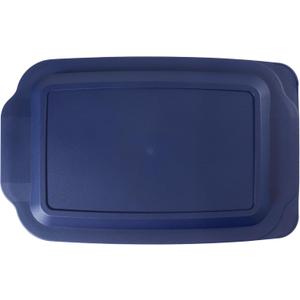 Replacement Lid for Pyrex 9x13 Casserole Glass Baking Dish Container Cover 233-PC, fits 3-Quart Dishes, Not Compatible with Cut-Out Handle Version (Navy)