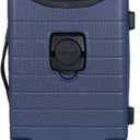 Wrangler Smart Spinner Hardside Luggage, 22-Inch Carry-On, Navy Blue