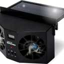 KAGOR Car Window Fan Solar Powered, Solar Car Fan, Energy Saving Air Vent Air Purifiers Car Ventilator, Car Exhaust Fan, Car Radiator Fan, Solar Car Front/Rear Window Exhaust Fan