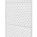 KONGKUNI Outdoor Privacy Screen, 3 ft W x 6 ft H Metal Decoative Privacy Screen Panel Freestanding, Privacy Fence Panels for Outside Patio Garden Backyard (White, Coin)