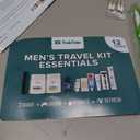 TrekTote 12 Piece Men’s Travel Toiletry Kit TSA Approved Travel Size Toiletries Set Hygiene Kit with Toothbrush Toothpaste Deodorant Razor Shampoo Conditioner
