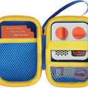 Hard Case Compatible with Yoto Mini Kids Audio Music Player Children Speaker Plays Audiobook Cards Radio (Blue + Yellow Case)