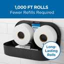 Pacific Blue Select by Georgia-Pacific PRO Jumbo Jr 2-Ply High-Capacity Toilet Paper, White, 1000 Feet Per Roll, 8 Toilet Tissue Rolls Per Case, 13728