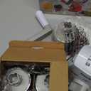 Geedel Rotary Cheese Grater, Kitchen Mandoline Vegetable Slicer with 3 Interchangeable Blades, Easy to Clean Rotary Grater Slicer for Fruit, Vegetables, Nuts (White)