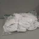 Teruntrue 10 Packs Premium Round Tablecloth 90 Inch White Polyester Table Cloth Bulk Washable Polyester Fabric Tablecloths Table Cover for Wedding Party Banquet Buffet Holiday Dinner (White, 90 Inch)