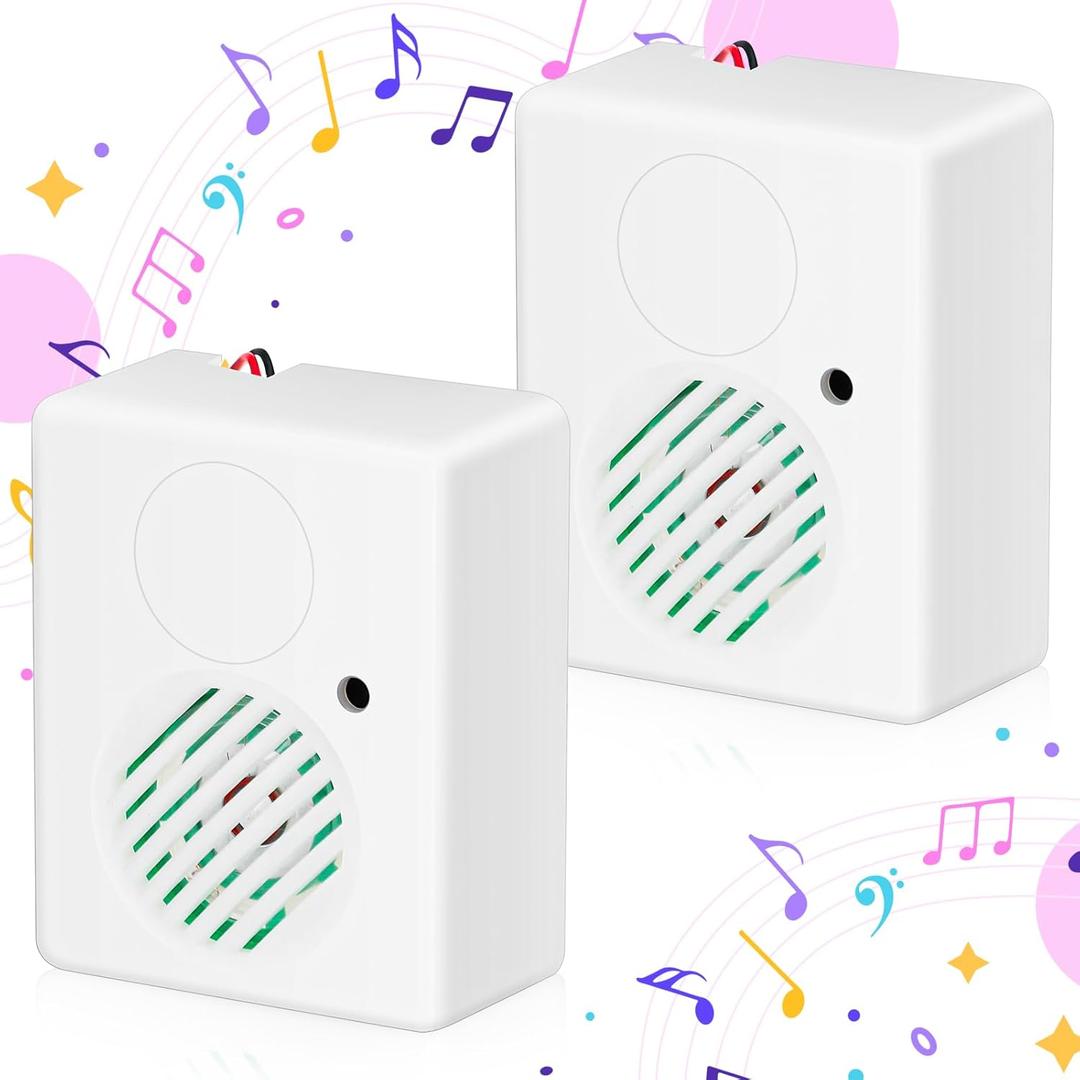 Halloween Sound Sensor, Horror Tricky Scary Sound Speaker Machine Screaming Speaker for Halloween Indoor Outdoor Party Decoration (2 Pcs)