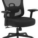 Ergonomic Office Chair,Home Desk Chair with Mesh Back,Adjustable Lumbar Support,Built-in Springs Wide Seat,Executive Task Chair with 3-D Big Armrests,Tilt Function,Computer Desk Chair (Black)