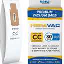 30 Pack Type CC HEPA Vacuum Bags for Oreck XL, XL5, XL7, XL21, 2000, 3000, 4000, 7000, 8000, 9000 Upright Vacuum Cleaner, Premium Hypo-Allergenic Bags