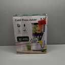 Juicer Machines, 3-in-1 Cold Press Juicer with 6.5" Extra Large Chute, 100oz Large Capacity, AC Motor, Makes Juice, Nut Milk & Sorbet, Bright White