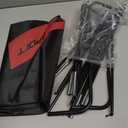 Black Metal Wire Hook Rack, Multi-Purpose Hanging Organizer with Multiple Hooks for Door, Wall, Closet, Kitchen or Bathroom