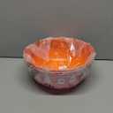 3 Pieces Halloween Candy Bowl - Large Plastic Trick or Treat Bowls, Reusable Serving for Halloween Party Supplies (White Pink Orange)