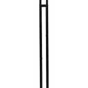 SSWBasics Black 2-Way Adjustable Clothing Rack with Straight Arms and Chrome Accents - Adjustable From 48" to 72" - Great for Retail, Restaurants, and Home Storage