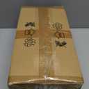 12.5 Inch Modern Resin Wall Sconce - Imitation Marble Pill Shape with Aged Brass, Handmade Organic Textured Light Fixture for Bedroom, Living Room (Black)