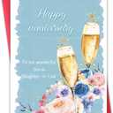 3 x Happy Anniversary Card For Son and Daughter-in-Law,Wedding Gifts, Eco-Friendly with Premium Envelope 5.3in x 8in