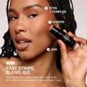 Nudestix Nudies Bronze All Over Matte Bronzing Stick 3-in-1 Cream Bronzer for Cheeks, Eyes & Lips with Built-In Brush | Natural Contour & Sun-Kissed Glow