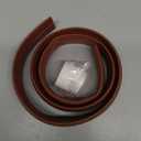 Floor Cord Cover 4FT, Walnut Wood Cord Hider Floor, Soft PVC Cord Protector Floor, Hide Extension Floor Wire Covers for Cords, Organizer Wires Floor Cable Cover, Cable Cavity: 0.47" (W) x 0.24" (H)