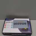 12V/24V Car Heated Blanket, CooCoCo 12" x 24" Heated Blanket for Travel, Car Electric Blanket with 5 Heat Setting, Auto-Off (Black)