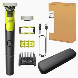Philips Norelco OneBlade 360 with Connectivity Hybrid Face + Body, Electric Beard Trimmer, Shaver and Body Groomer with 360 Blade Tech, 1x360 Blade, 5-in-1 Comb, Body Kit, Travel Case, Model QP4631/90