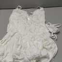 Avidlove Women Nightgown Sexy Sleepwear Lace Chemise V-neck Modal Babydoll Lounge Dress, 2XL