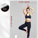 CAMBIVO 72''x48'' Large Yoga Mat, Extra Thick TPE Workout Mat | extra large exercise mat, non-slip TPE cushioning for joint relief, pilates stretching, apartment noise dampening, Gray 6mm