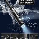 Endoscope Camera with Light, Dual-Lens 1920P HD Borescope with 8 Adjustable LED Lights, IP67 Waterproof Boroscope Inspection Tools, 9.8ft Semi-Rigid Snake Camera for iOS & Android