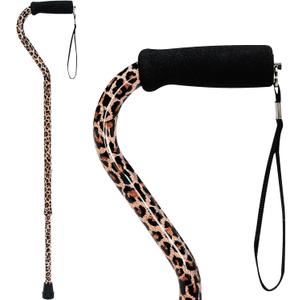 DMI Adjustable Designer Cane with Offset Handle, 1 Count