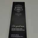 Heated Ionic Hair Straightening Brush for Men - 5 Temperature Settings, Anti-Scald, Beard Shaper & Travel Bag (Black)