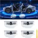 Car Door Lights Logo Projector Puddle Lights Compatible with Infiniti G Q50L Q50 Q60 Q70 M EX QX50 QX50 QX70 QX80 Accessories, No Fade 4K-HD Car Welcome Lights(4 Pack)