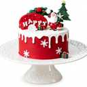 Wedding Cake Stand, White Cake Stand for Smaller Than 10 Inch Cakes, Christmas Porcelain Cake Plate for Party, Baby Shower, Birthday, Home Decorating Stand