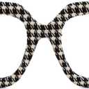 Zeelool Stylish Oversized Square Eyeglasses Frame with Non-prescription Clear Lens for Women Latanya ZJGA499974 (Zjga499974-01 Black-white)