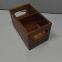 DRASTAR Remote Control Holder, Wood TV Remote Holder, Remote Storage Caddy, Remote Control Organizer (Acacia, 2 Slots)
