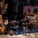 Crystal Sherry, Sweet Port and Dessert Wine Glasses | Set of 4 | 3.7 oz Small Schooner Sippers for Cordials and Liqueur | Long Stem Glassware for Aperitif, Digestive, After Dinner Drinks
