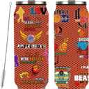 Basketball Tumbler Stainless Steel Tumbler Travel Mug Men Women Birthday Gifts With Straw Lid Coffee Mugs Car Cup - 17 OZ B3